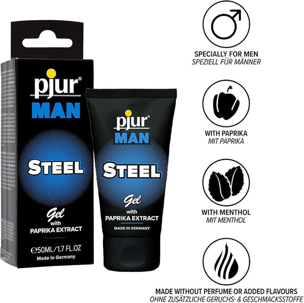 Gel per rinvigorire il pene Pjur Man Steel Gel 50ml