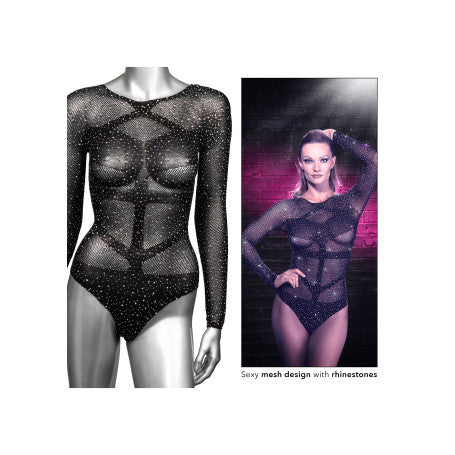 Body donna con brillantini Long Sleeve Bodysuit