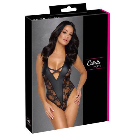Body donna con pizzo trasparente