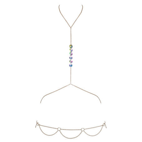 Catena per il corpo accessorio erotico con strass Cottelli
