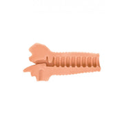MASTURBATORE BOCCA FINTA VIBRANTE COURTNEY VIBRATING MOUTH STROKER - VANILLA