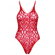 Body Seamless scroll lace bodysuit