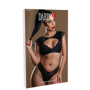 Set erotico reggiseno e perizoma in pizzo intimo sexy Draing Intimates